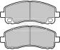 Комплект тормозных колодок, дисковый тормоз BORG & BECK BBP2351 (фото 1)