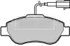 Комплект тормозных колодок, дисковый тормоз BORG & BECK BBP2416 (фото 1)
