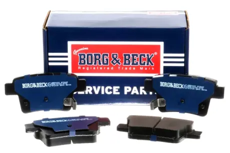 Комплект тормозных колодок, дисковый тормоз BORG & BECK BBP2431