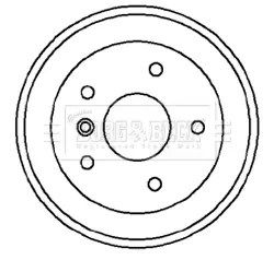 Тормозной барабан BORG & BECK BBR7022