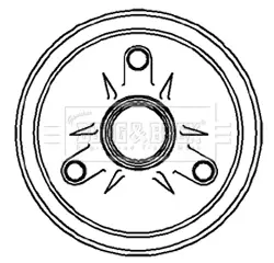 Тормозной барабан BORG & BECK BBR7026