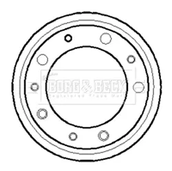 Тормозной барабан BORG & BECK BBR7029