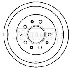Тормозной барабан BORG & BECK BBR7031