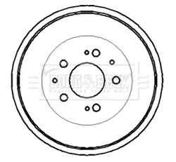 Тормозной барабан BORG & BECK BBR7039