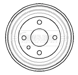 Тормозной барабан BORG & BECK BBR7042