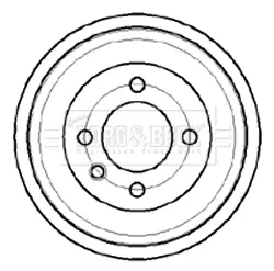 Тормозной барабан BORG & BECK BBR7043
