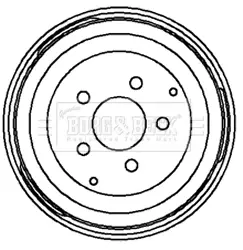 Тормозной барабан BORG & BECK BBR7047
