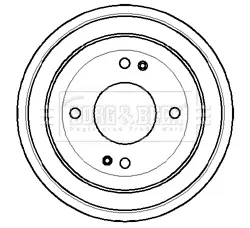 Тормозной барабан BORG & BECK BBR7052