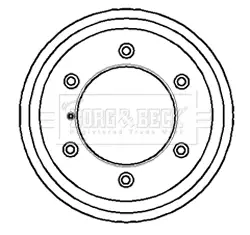 Тормозной барабан BORG & BECK BBR7056