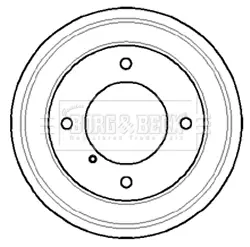 Тормозной барабан BORG & BECK BBR7057