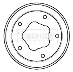 Тормозной барабан BORG & BECK BBR7058