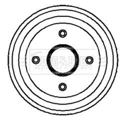 Тормозной барабан BORG & BECK BBR7068