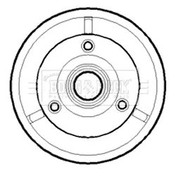 Тормозной барабан BORG & BECK BBR7074