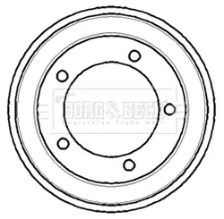 Тормозной барабан BORG & BECK BBR7083