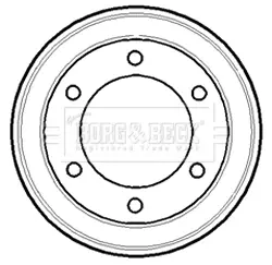Тормозной барабан BORG & BECK BBR7084
