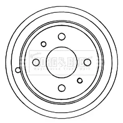 Тормозной барабан BORG & BECK BBR7086