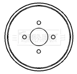 Тормозной барабан BORG & BECK BBR7089