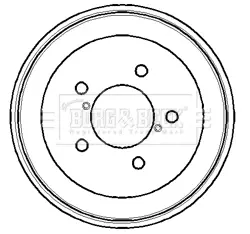 Тормозной барабан BORG & BECK BBR7107