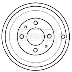 Тормозной барабан BORG & BECK BBR7109