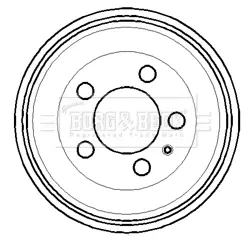 Тормозной барабан BORG & BECK BBR7114