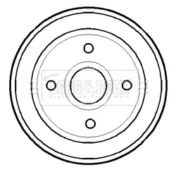 Тормозной барабан BORG & BECK BBR7115