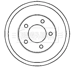 Тормозной барабан BORG & BECK BBR7117