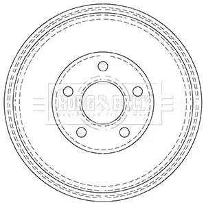 Тормозной барабан BORG & BECK BBR7137