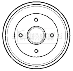 Тормозной барабан BORG & BECK BBR7138