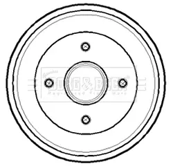 Тормозной барабан BORG & BECK BBR7141