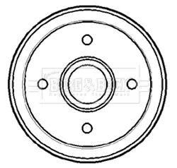 Тормозной барабан BORG & BECK BBR7144