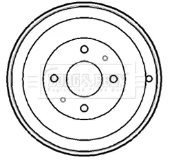 Тормозной барабан BORG & BECK BBR7148