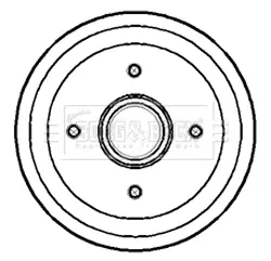 Тормозной барабан BORG & BECK BBR7149