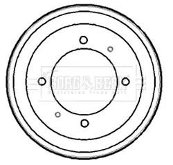 Тормозной барабан BORG & BECK BBR7153