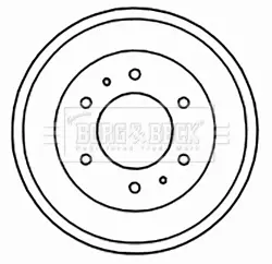 Тормозной барабан BORG & BECK BBR7155