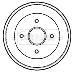 Тормозной барабан BORG & BECK BBR7168