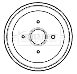 Тормозной барабан BORG & BECK BBR7169