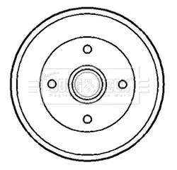Тормозной барабан BORG & BECK BBR7173
