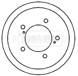 Тормозной барабан BORG & BECK BBR7178