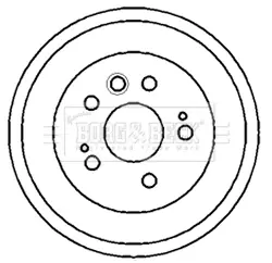 Тормозной барабан BORG & BECK BBR7180