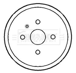 Тормозной барабан BORG & BECK BBR7183