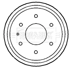 Тормозной барабан BORG & BECK BBR7184
