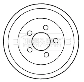 Тормозной барабан BORG & BECK BBR7191