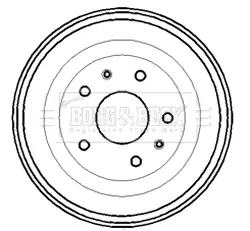 Тормозной барабан BORG & BECK BBR7193