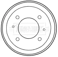 Тормозной барабан BORG & BECK BBR7197