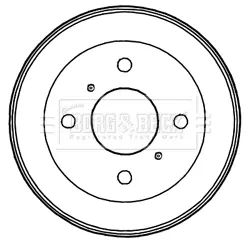 Тормозной барабан BORG & BECK BBR7202