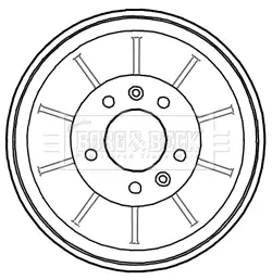 Тормозной барабан BORG & BECK BBR7203
