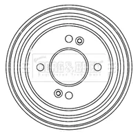 Тормозной барабан BORG & BECK BBR7206