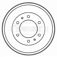 Тормозной барабан BORG & BECK BBR7209