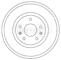 Тормозной барабан BORG & BECK BBR7211