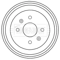 Тормозной барабан BORG & BECK BBR7213